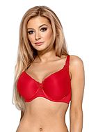 Minimizer bra, smooth and comfortable fabric, guipure lace, B to K-cup